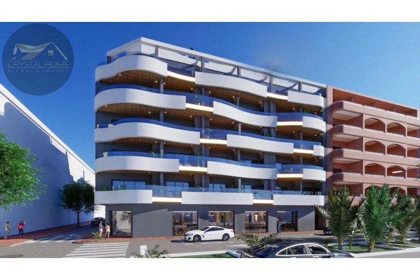 Alicante, Torrevieja, NOWOCZESNY APARTAMENT BLISKO PLAŻY W TOREVIEJA