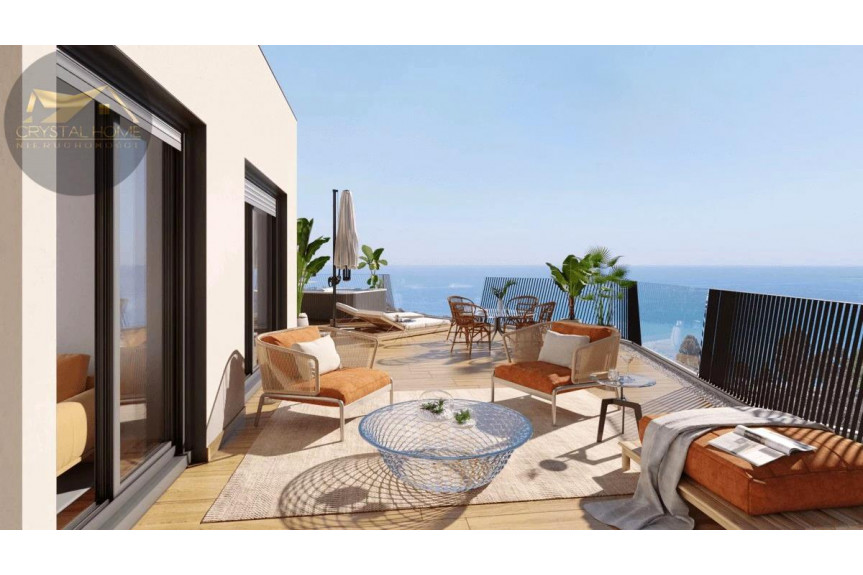 Alicante, Villajoyosa, Nowoczesny penthouse w Villajoyosa 100m od morza.